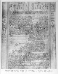 Ramses-traktaten og det hettittiske folket, Karnak-tempelet, 1800-tallet