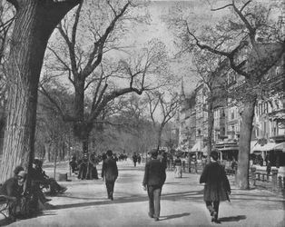 Tremont Street and The Common, Boston, USA, c1900.