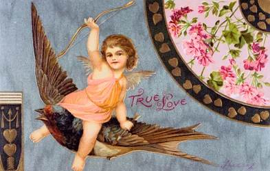 True Love, American Valentine-kort, 1908