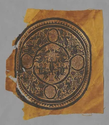 Tunikafragment med Segmentum, 400-600-tallet.