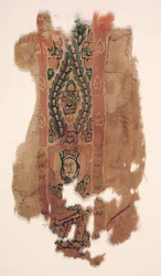 Tunikapynt med del av en helgen, ca. 600-700-tallet.