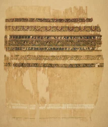 Turban eller sjalavslutning med tiraz og gull, 1094.