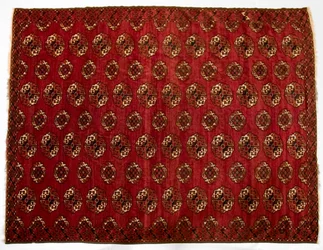 Turkmensk hovedteppe, 1870-tallet.