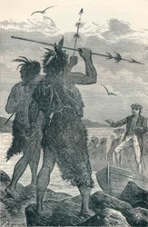 To innfødte strider mot Captain Cooks Landing, 1904