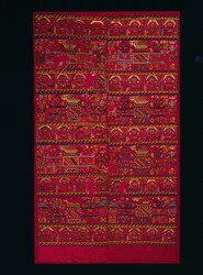 To billedvevde panelfragmenter, 1000-1460-tallet.