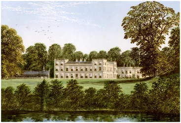 Ugbrooke, Devon, hjemmet til Lord Clifford, c1880