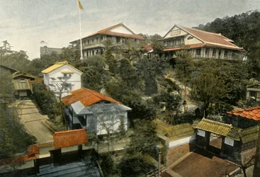 Un Hotel A Kioto, Hotel at Kyoto, 1900.