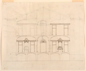 Uferdig seksjon gjennom et hus