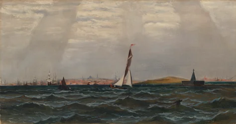 Uten tittel Harbour Scene, n.d.