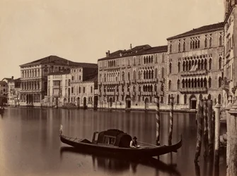 Uten tittel Venetian Gondola, sent på 1800-tallet.