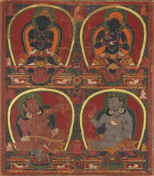 Vajradhara, uselviskhet og Mahasiddhas Virupa og Kanha, s. 1450.