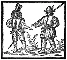 Ridebukser i fløyels og stoff, 1592, 1910