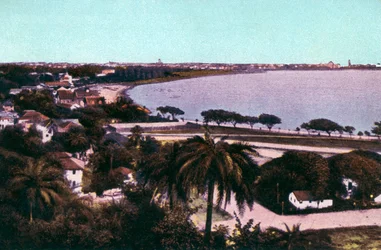 Utsikt fra Malabar Hill, Bombay, India, tidlig på 1900-tallet