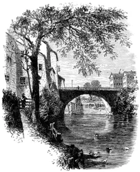 Utsikt i Hartford, Connecticut, c1600-tallet c1880