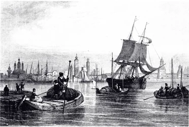 Utsikt over Arkhangelsk, 1835