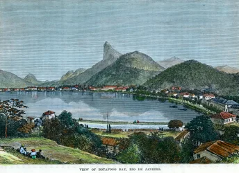 Utsikt over Botafogo Bay, Rio de Janeiro, Brasil, c1880