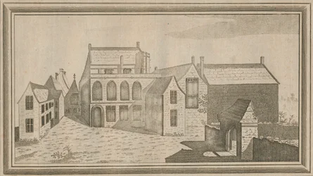 Utsikt over Minster Lovel Priory i fylket Oxford, 1784