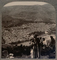 Utsikt over Nablus, ca 1900