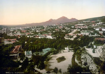 Utsikt over Pyatigorsk, Russland, 1895