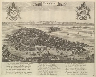 Utsikt over Venezia, midten av 1600-tallet.