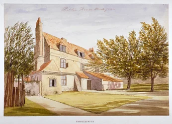 Utsikt over et offentlig hus, Brook Green, Hammersmith, London, c1820