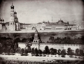 Utsikt over Moskva Kreml, Russland, c1870-c1875