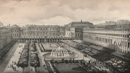 Utsikt over Palais-Royal i 1834, 1915