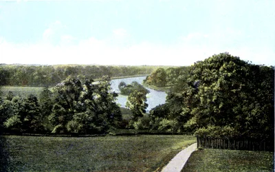 Utsikt over Themsen fra Richmond Hill, London, 1900-tallet