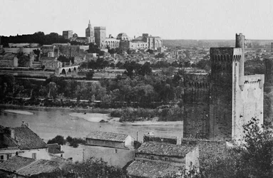 Villeneuve-Les-Avignon - Tårnet i Philippe-Le-Bel 1300-tallet., Rhônedalen. Palasset