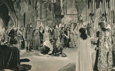 Villon John Barrymore truet med døden av Louis XI, 1927