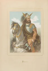 Viriathus. Fra: Berømte menn og kvinner gjennom tidene av Juan Landa, 1875-1877.