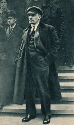 Vladimir Iljitsj Lenin, russisk bolsjevikleder, Moskva, Russland, 1. mai 1919