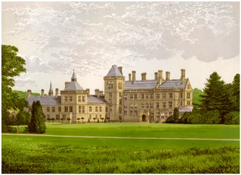 Walton Hall, Warwickshire, hjemmet til Baronet Mordaunt, c1880