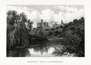 Warkworth Castle, Northumberland, 1896