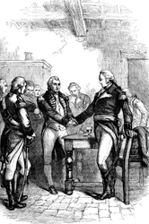Washington tok avskjed med sine gamle kamerater, 1783 c1880