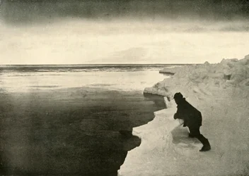 Watching for Seals at the Ice-Edge, c1908, 1909.