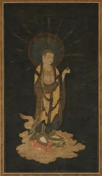 Innbydende nedstigning av Jizo Bosatsu, 1200-tallet.