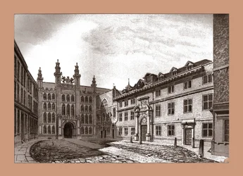 West View of Guildhall Chapel og Blackwell Hall, 1886