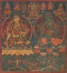 Hvit Tara og Grønn Tara, 1450-1500.