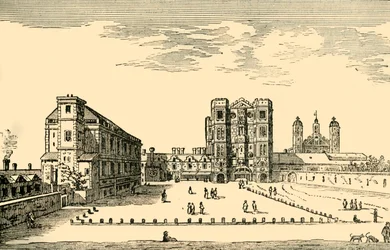 Whitehall rundt 1650, 1881.