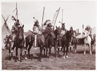 Wild West-show, ca 1905