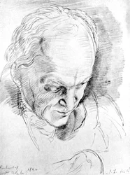 William Blake 1757-1827, engelsk mystiker, poet, maler og gravør, 1820