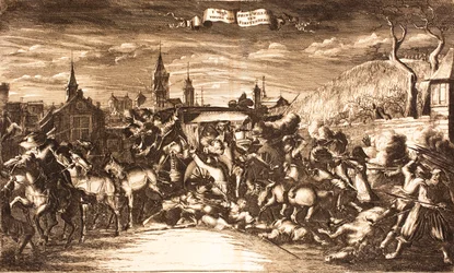 William Egon fra Fürstenberg angrep i treneren sin i Köln i 1674, 1675.
