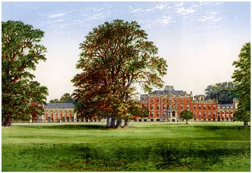 Wimpole Hall, Cambridgeshire, hjemmet til jarlen av Hardwicke, c1880