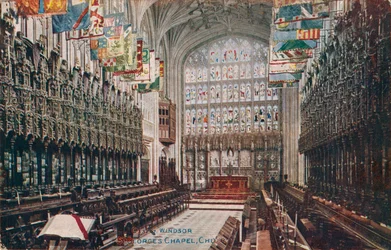 Windsor, St. Georges kapell, kor c1916