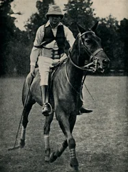 Winston Churchill spiller polo, 1920-tallet, 1945.