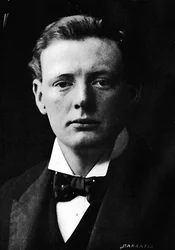 Winston Churchill rundt den tiden han først kom inn i parlamentet, c1901, 1945