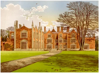 Witchingham Hall, Norfolk, hjemmet til Viscount Canterbury, c1880