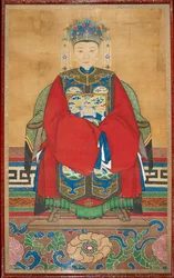 Kvinne kledd som kone til en tjenestemann, 1800-tallet, 1801 - 1900