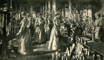 Kvinnelige arbeidere for krigen, c1914-1918, c1920.